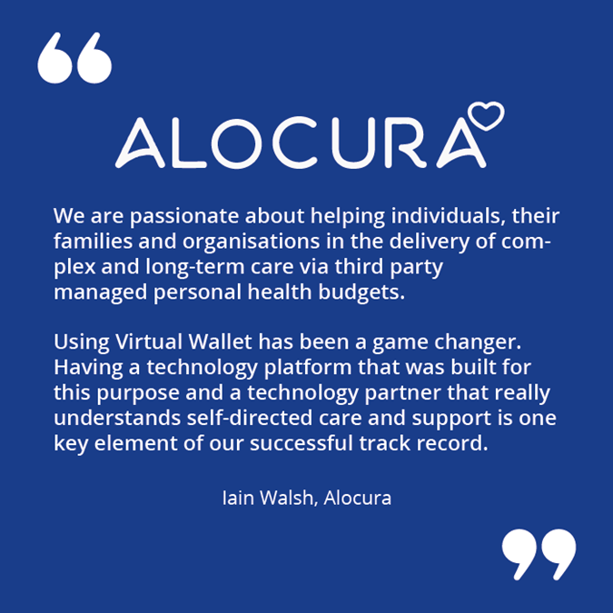 a quote from Alocura about how they use Virtual Wallet for third-party managed PHB accounts